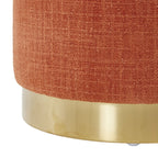 Pouf Rond Edie Solace Mandarine