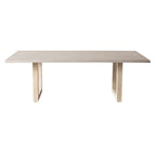 Table à manger Mantara en teck naturel pour extérieur 220 cm