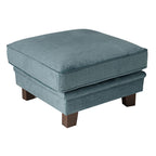Pouf en velours Lisette Aura émeraude