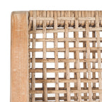 Chaise de salle à manger en rotin tressé d'extérieur Naturel