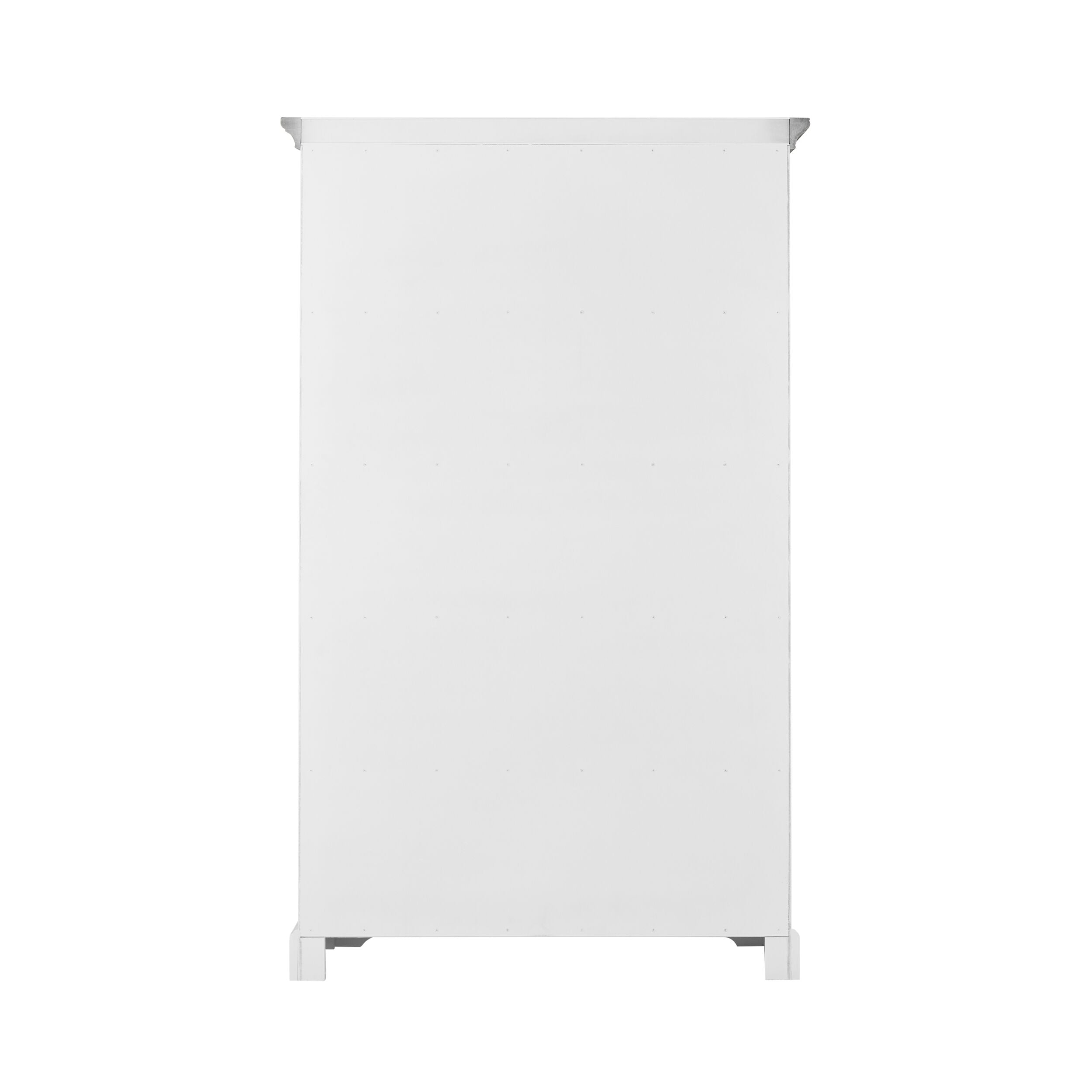 Clover Large Open Timber Bookcase White 203x127cm