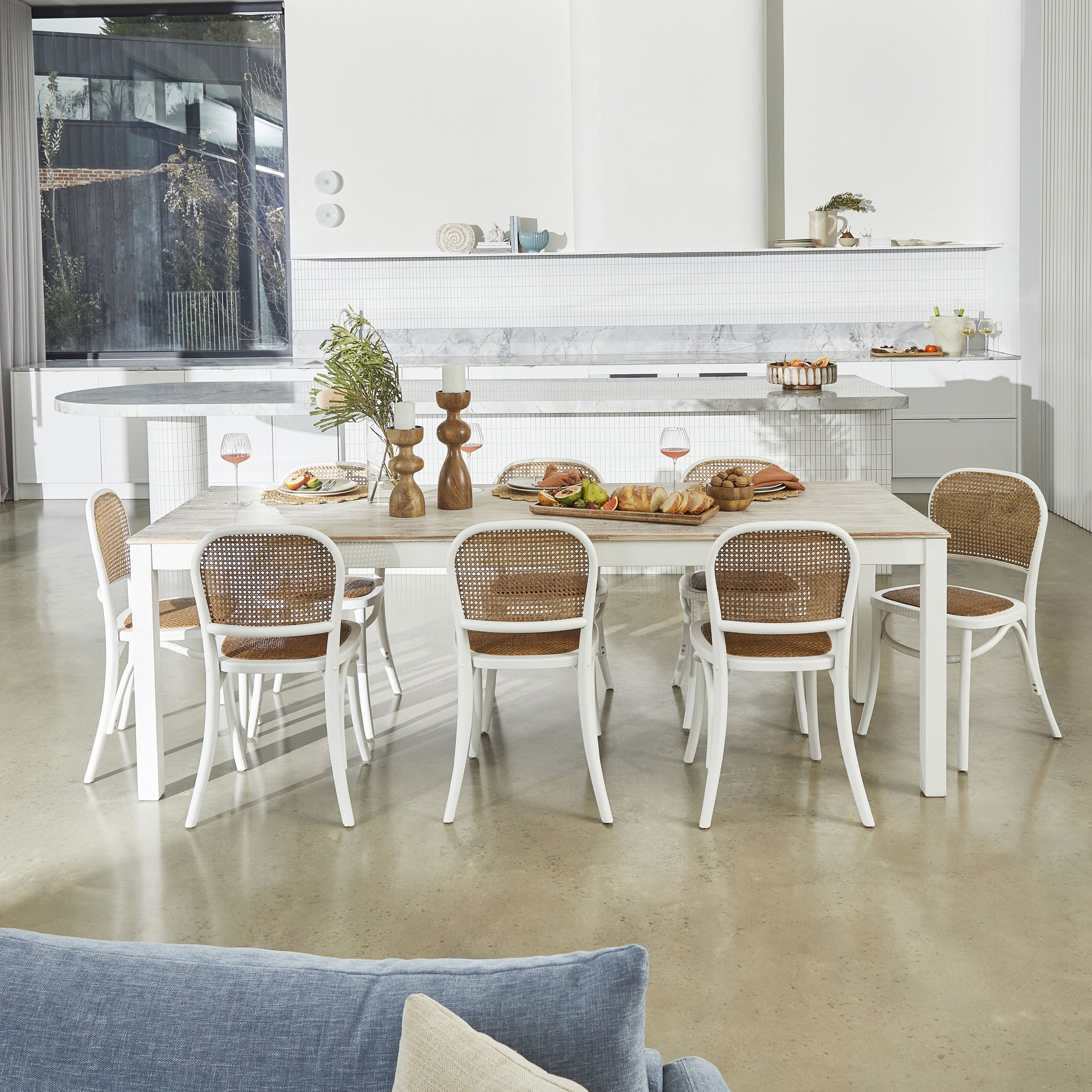 Bastion Dining Chair White