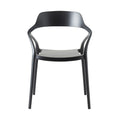 Inigo Outdoor Aluminium Stackable Dining Chair Matte Black