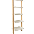 Étagère ouverte en bois Clover Ladder, blanche, 185x60cm