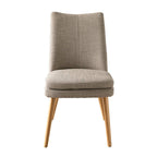 Chaise de salle à manger en tissu Aura grise