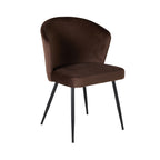 Chaise de salle à manger Cole Velvet Chocolat