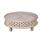 Table basse Salu Boho en manguier marron naturel