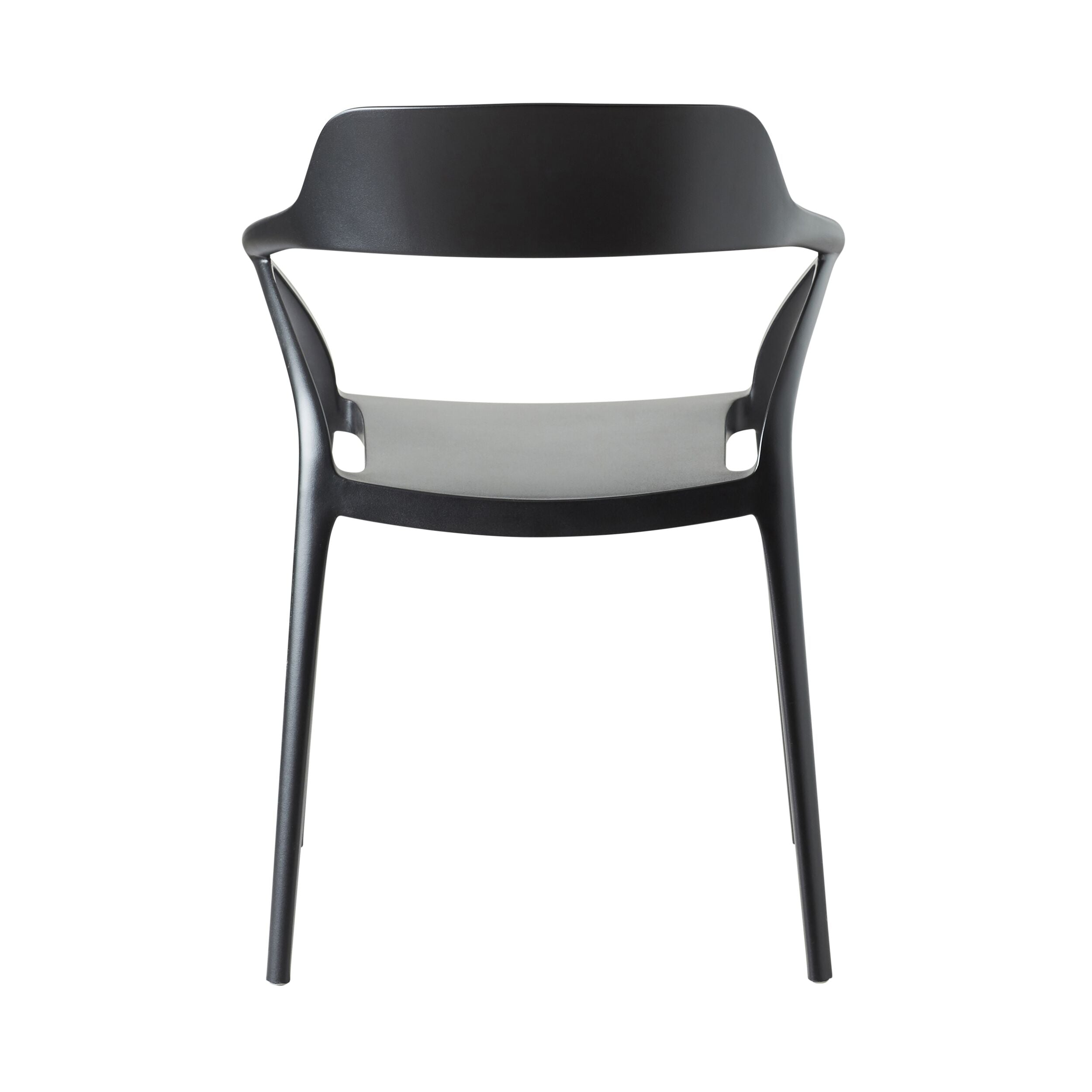 Inigo Outdoor Aluminium Stackable Dining Chair Matte Black