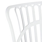 Chaise de salle à manger tapissée Romy Coastal Blanc éclatant