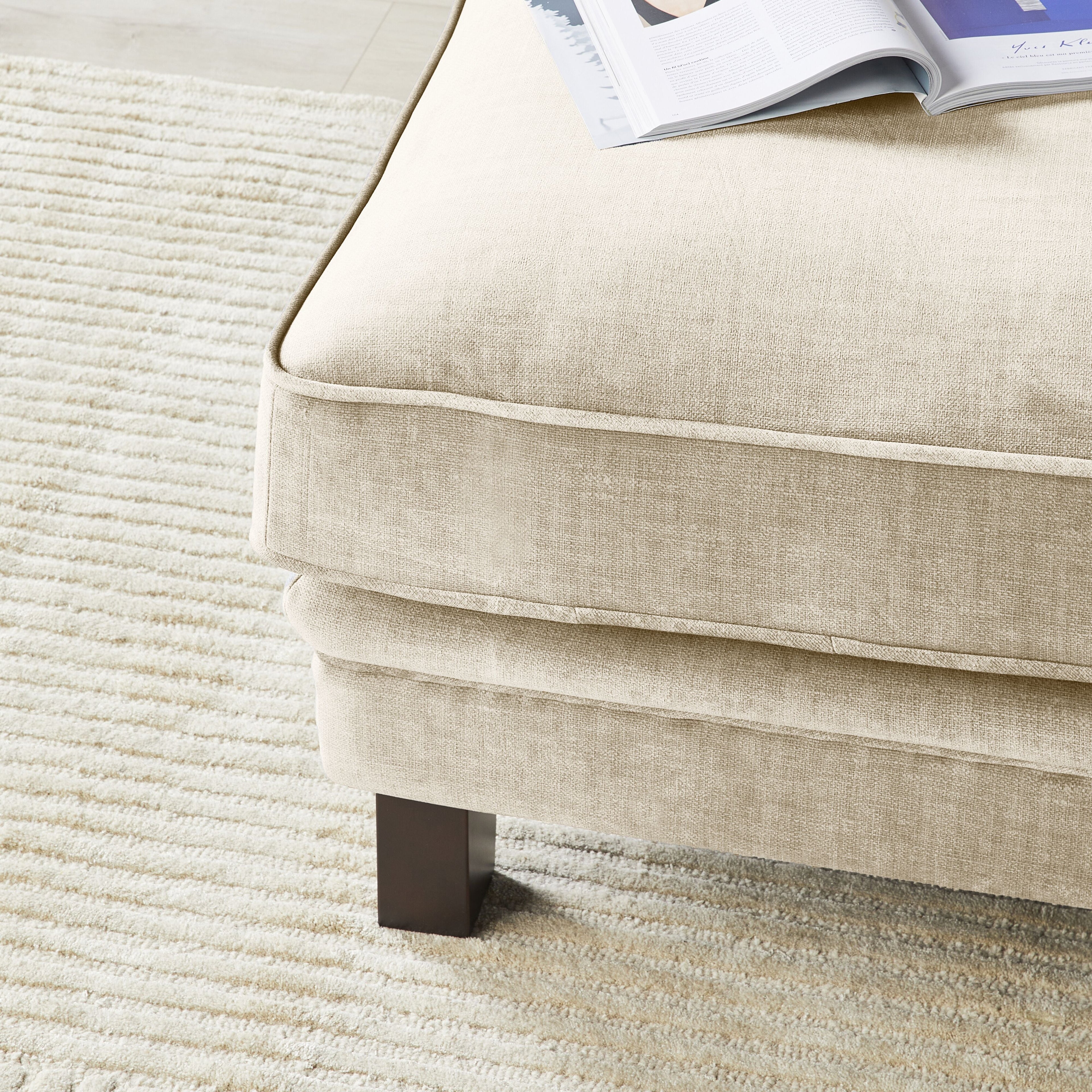 Lisette Ottoman Dublin Linen