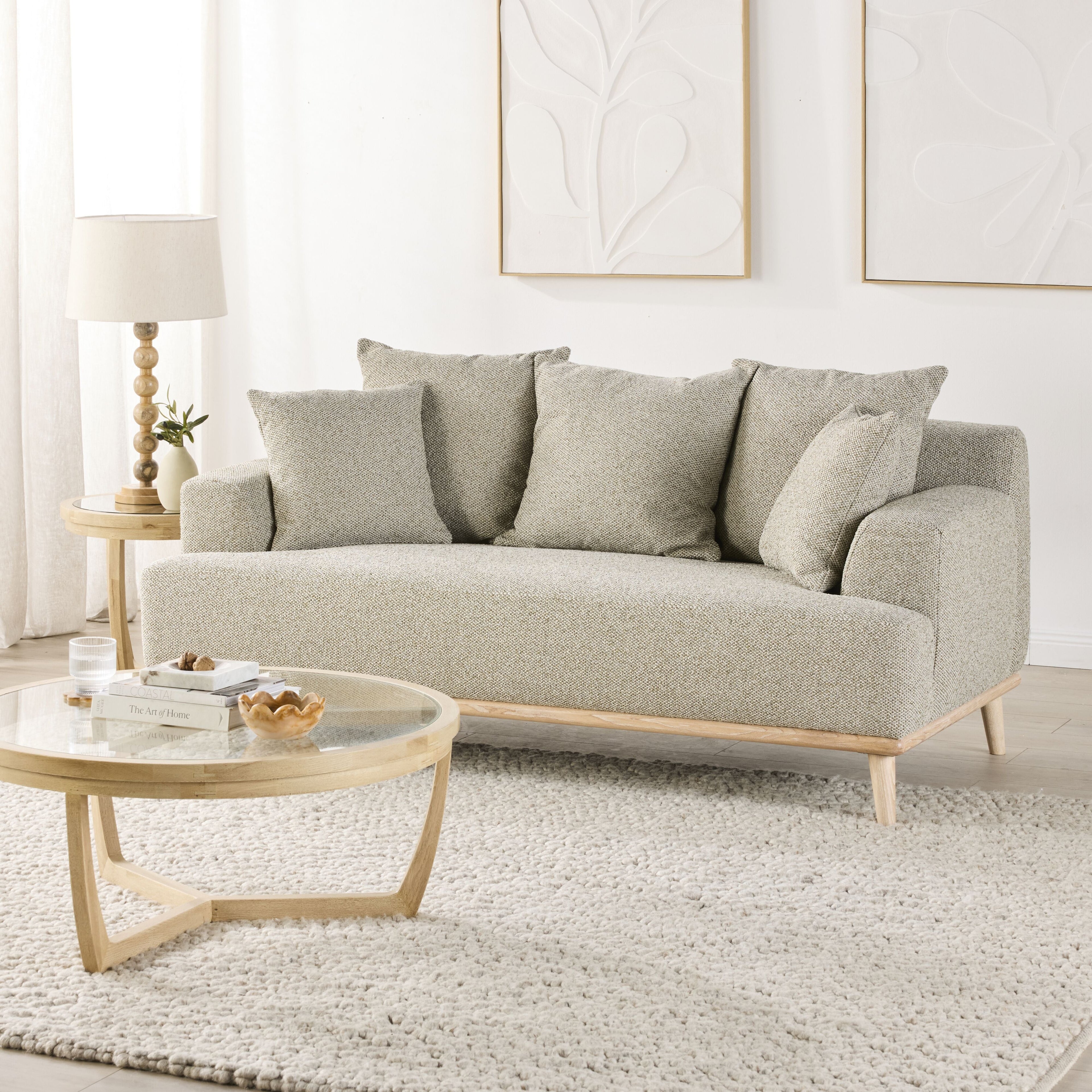 James 2 Seater Sofa Fossil