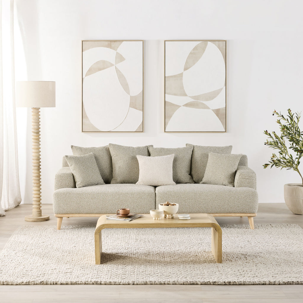 James 3 Seater Sofa Fossil