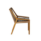 Chaise de salle à manger en rotin tressé d'extérieur Naturel