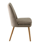 Chaise de salle à manger en tissu Aura grise