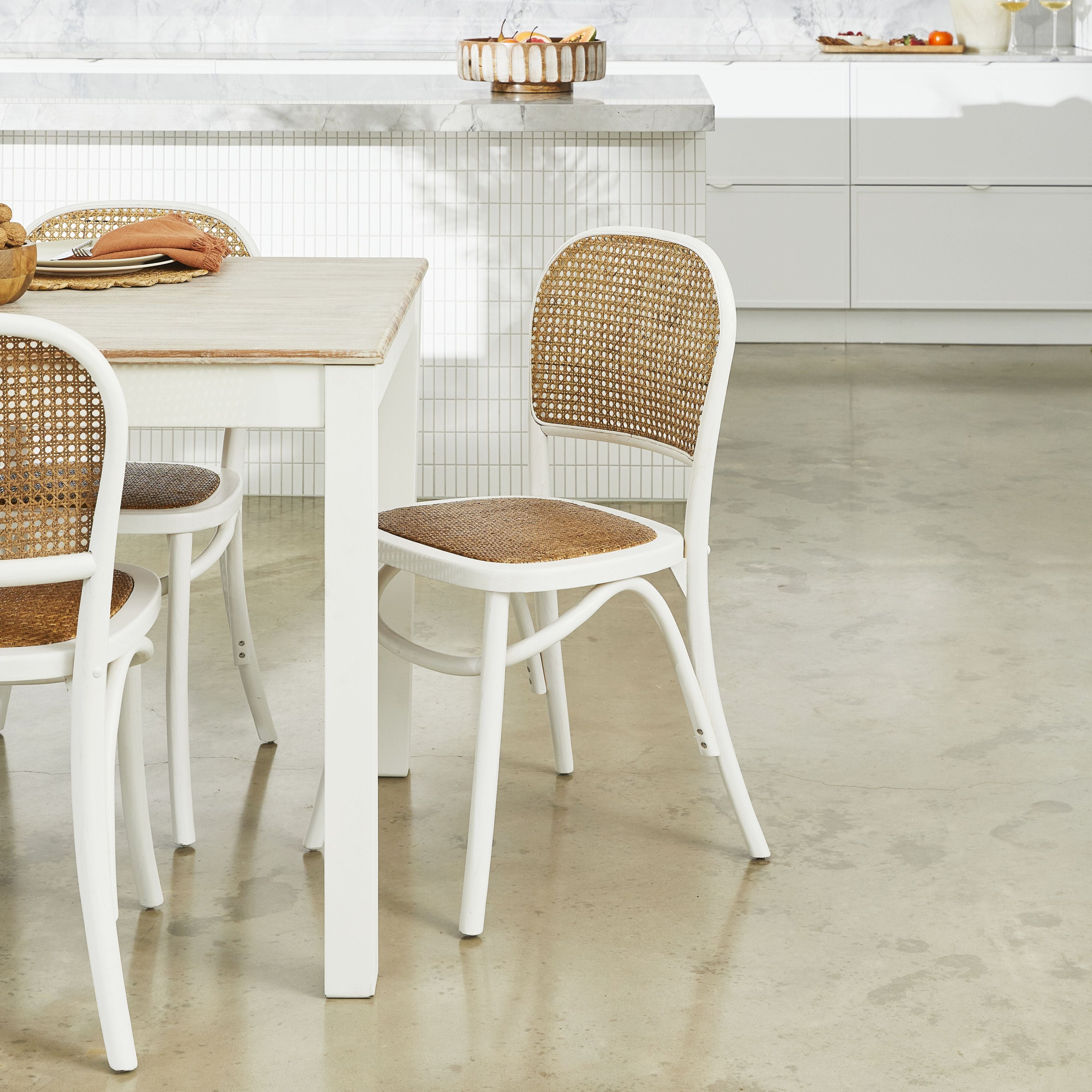 Bastion Dining Chair White