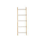 Étagère ouverte en bois Clover Ladder, blanche, 185x60cm