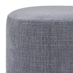 Pouf rond Edie Solace bleu égéen