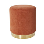 Pouf Rond Edie Solace Mandarine
