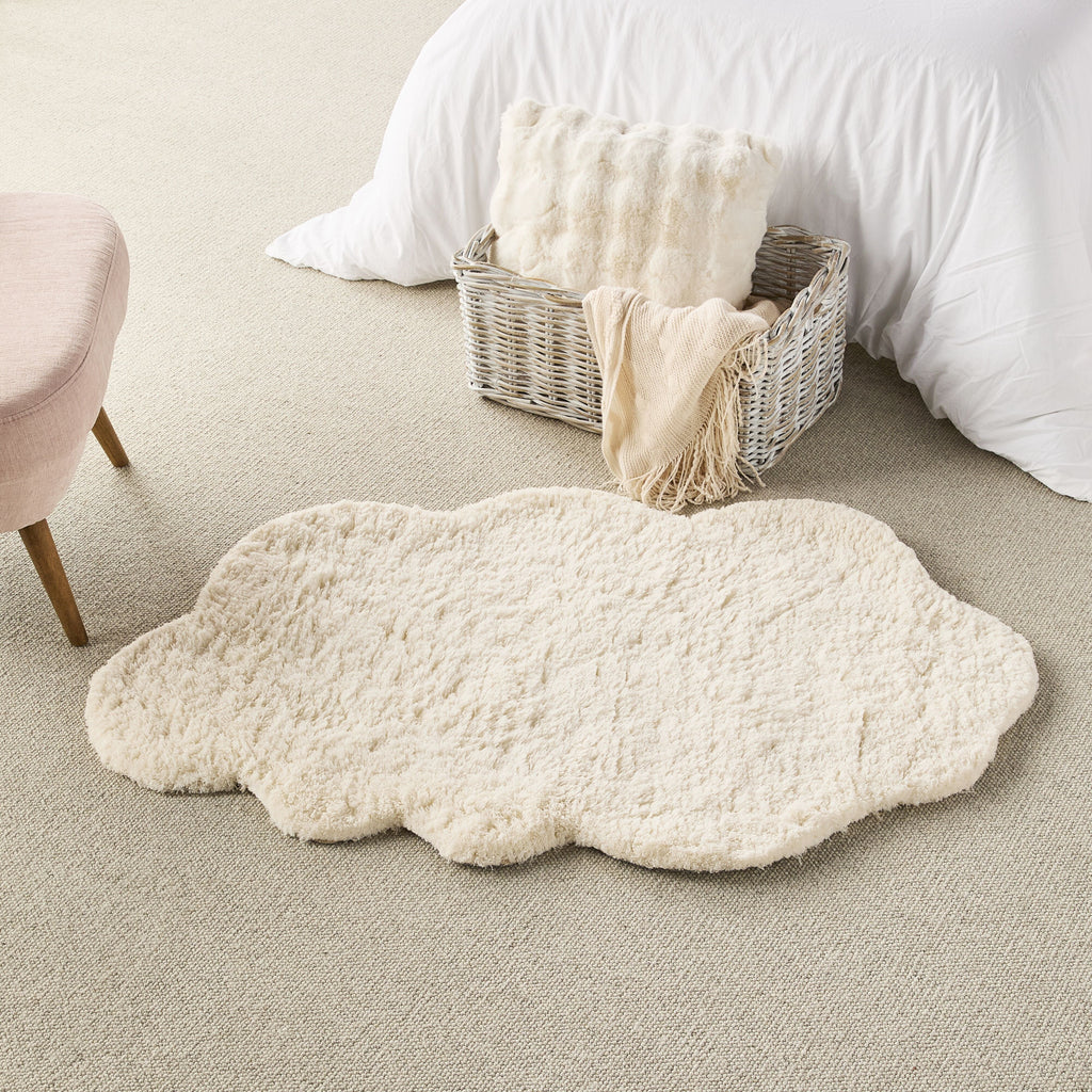Cloud Tufted White Rug 75x120cm
