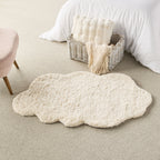 Tapis blanc tufté Cloud 75x120cm