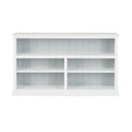 Armand Hamptons Timber Lowline Bookcase White 90x155cm