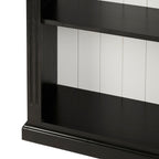 Armand Hamptons Grande bibliothèque en bois noir 210x150cm