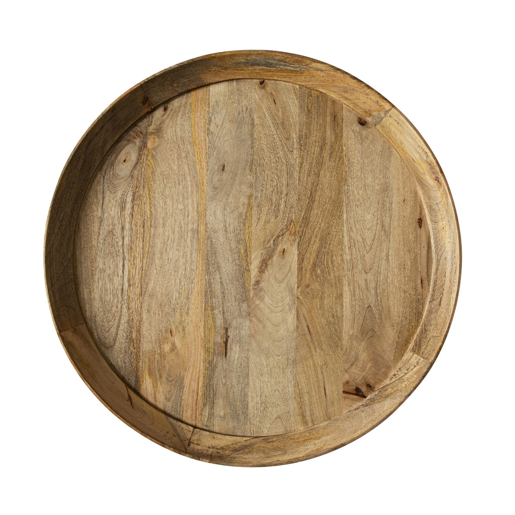 Luna Round Solid Timber Coffee Table Natural Oak