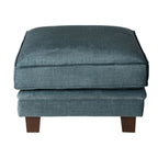 Pouf en velours Lisette Aura émeraude