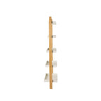 Étagère ouverte en bois Clover Ladder, blanche, 185x60cm