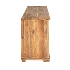Buffet Kalise en bois recyclé avec 3 portes vitrées