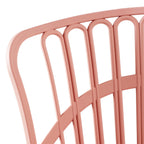 Chaise de salle à manger rembourrée Romy Coastal, Blush rosé