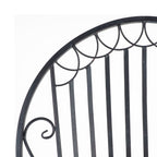 Chaise de jardin Arles Bistro française en acier noir mat