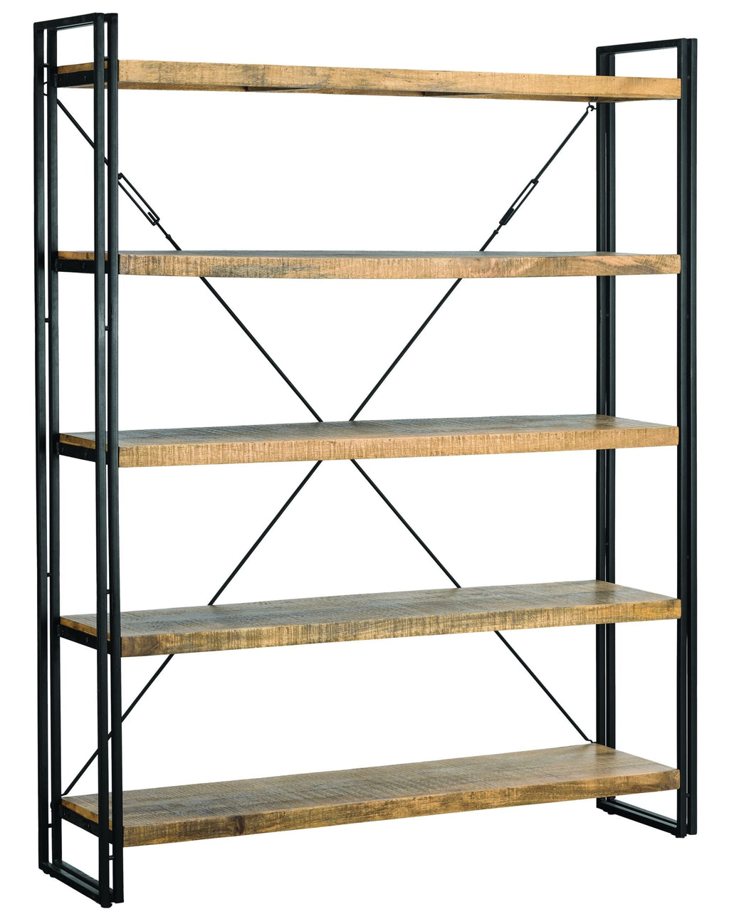 Fulham Mid Century Timber Large Shelving Unit Natural 200x160cm