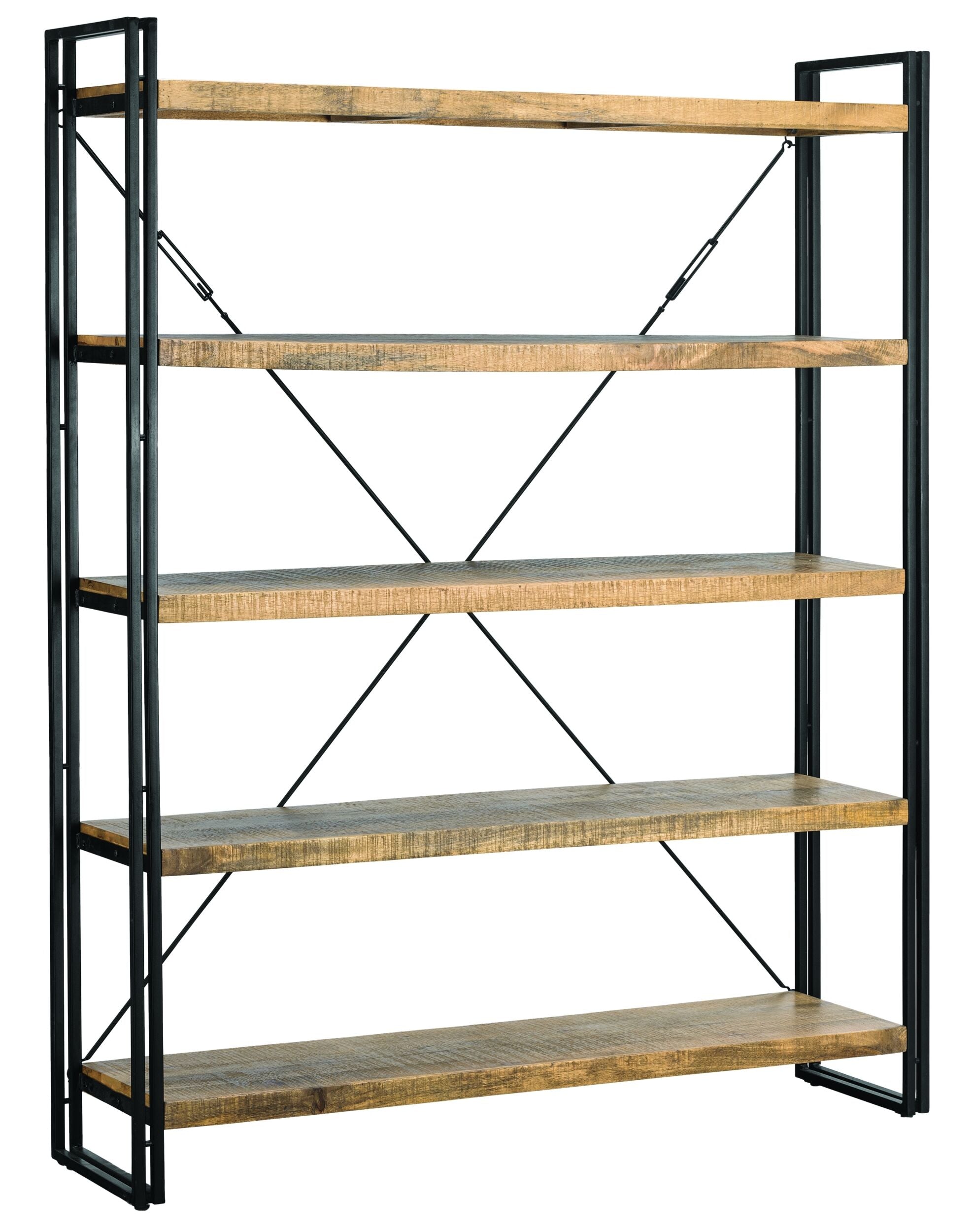 Fulham Mid Century Timber Large Shelving Unit Natural 200x160cm