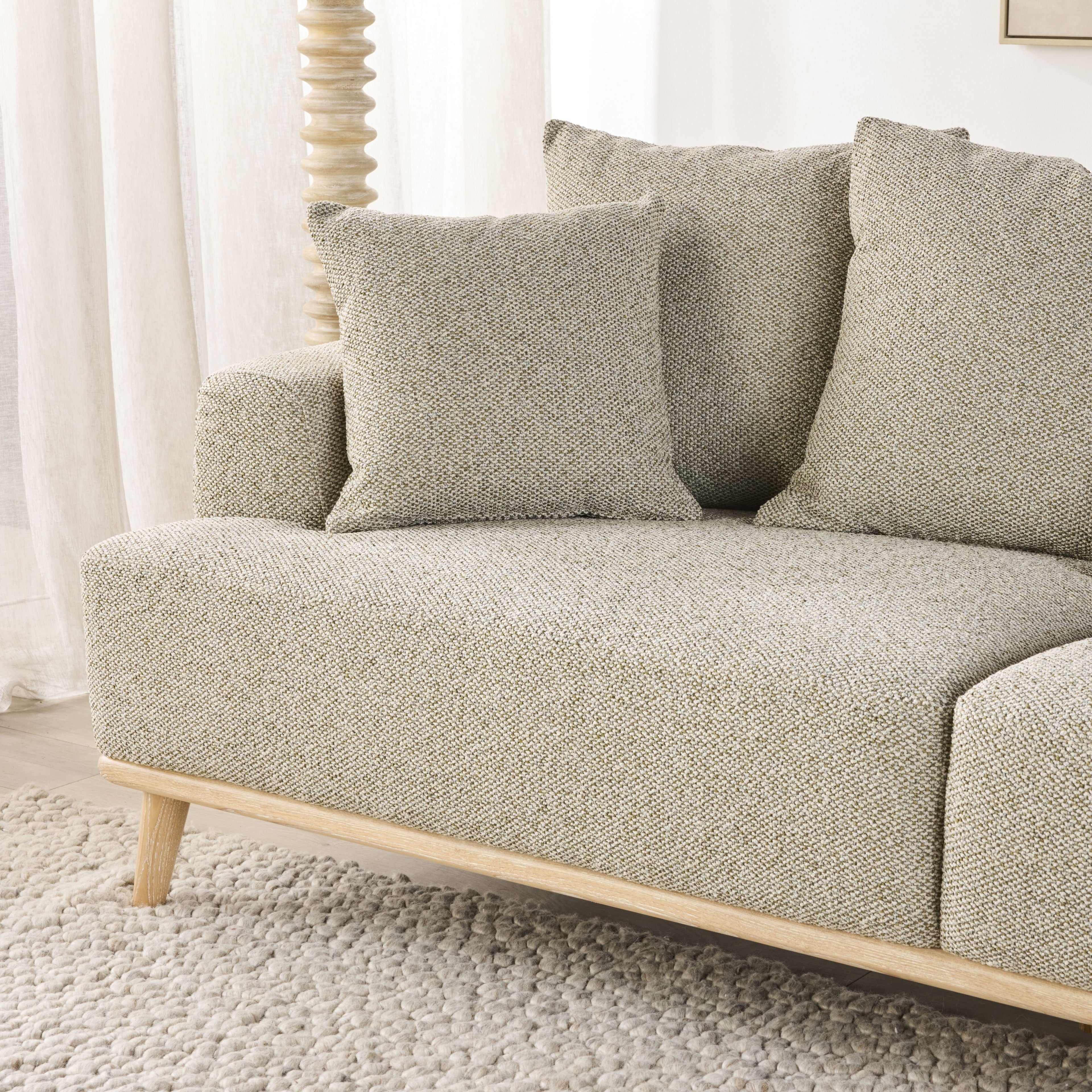 James 3 Seater Sofa Fossil