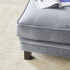 Lisette Pouf Velours Aura Storm