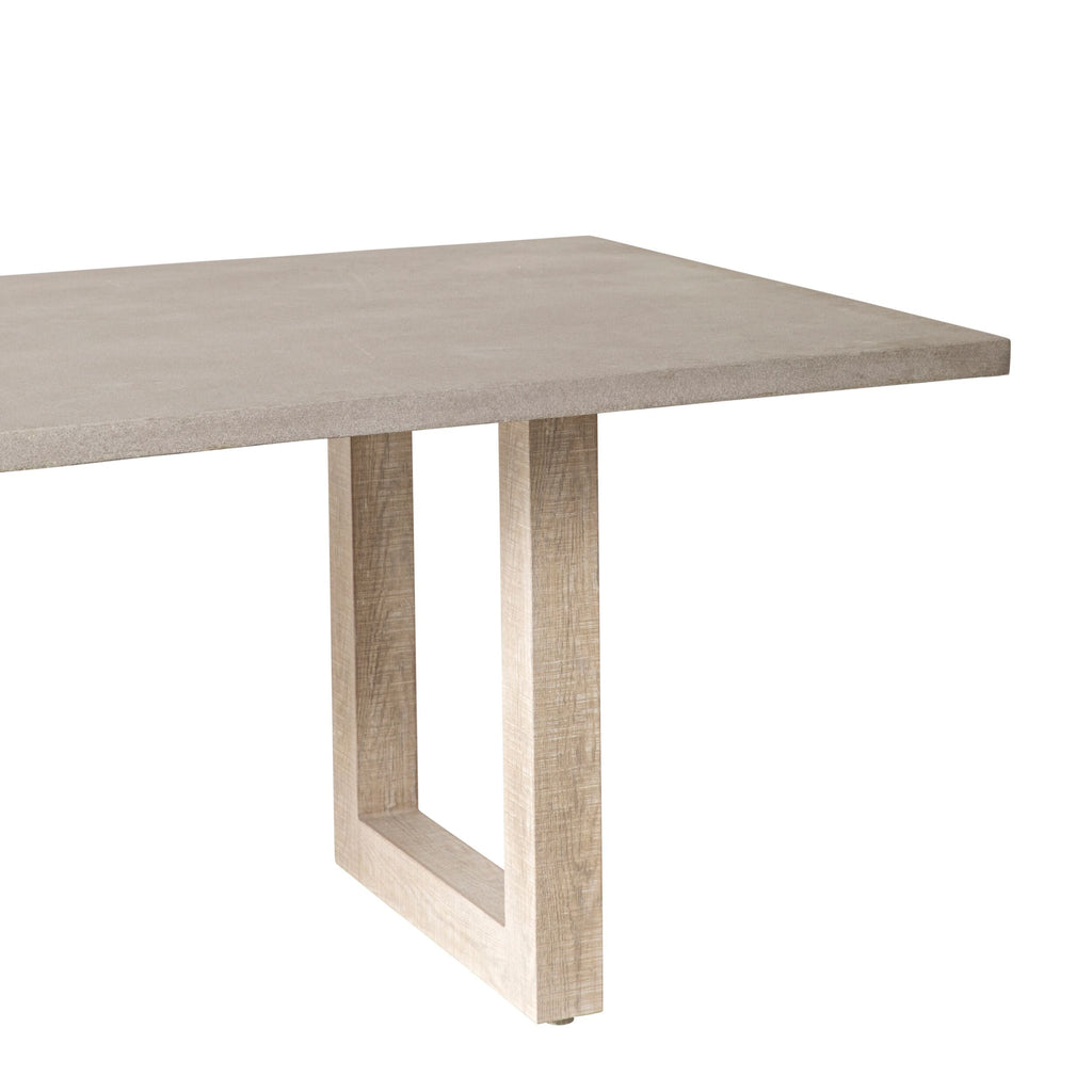 Mantara Outdoor Teak Timber Dining Table Natural 220cm