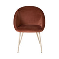 Aubrey Velvet Dining Chair Toffee