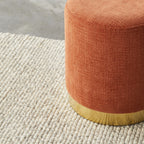 Pouf Rond Edie Solace Mandarine