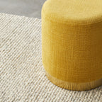 Pouf rond Edie Solace Moutarde