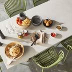 Table à manger Mantara en teck naturel pour extérieur 220 cm