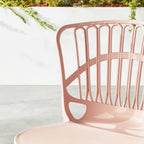 Chaise de salle à manger rembourrée Romy Coastal, Blush rosé