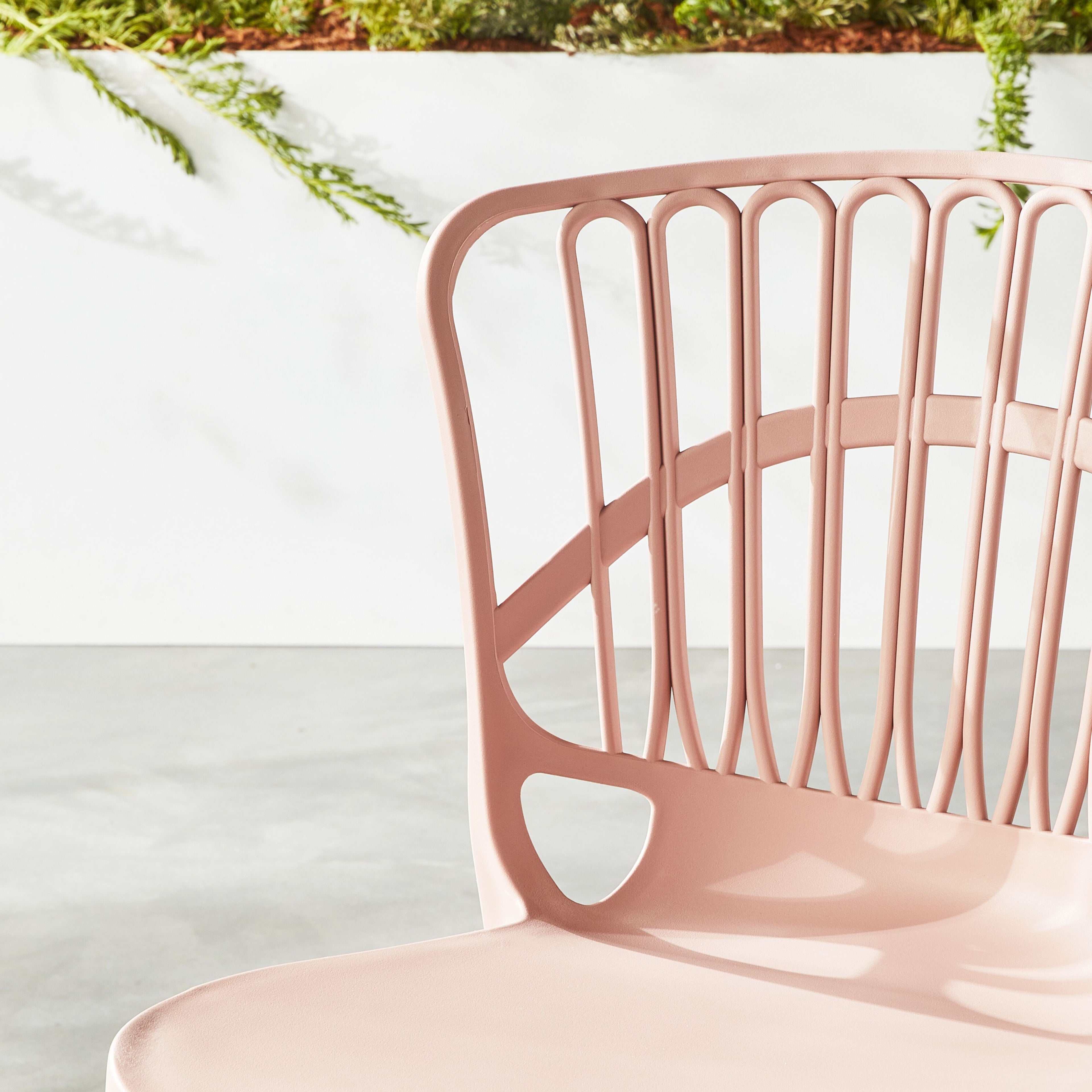 Romy Coastal Upholstered Dining Chair Dusty Blush