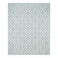 Casablanca Tile Hand Tufted Wool Blend Duckegg Rug 240x300cm