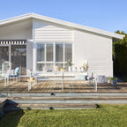 Table à Manger d'Extérieur Kace en Aluminium Brillant Blanc 300cm