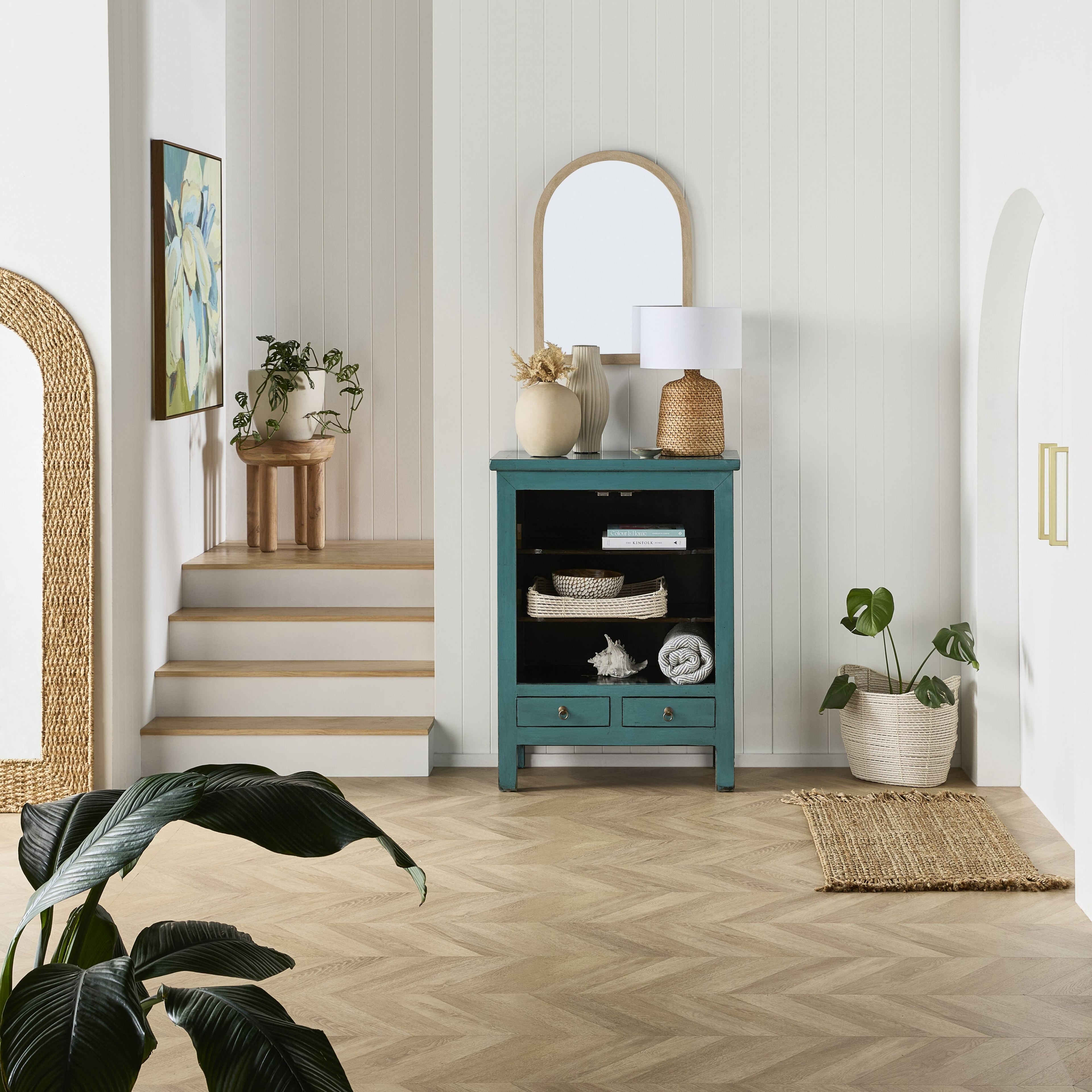 Sansha 2 Door & 2 Drawer Sideboard Turquoise