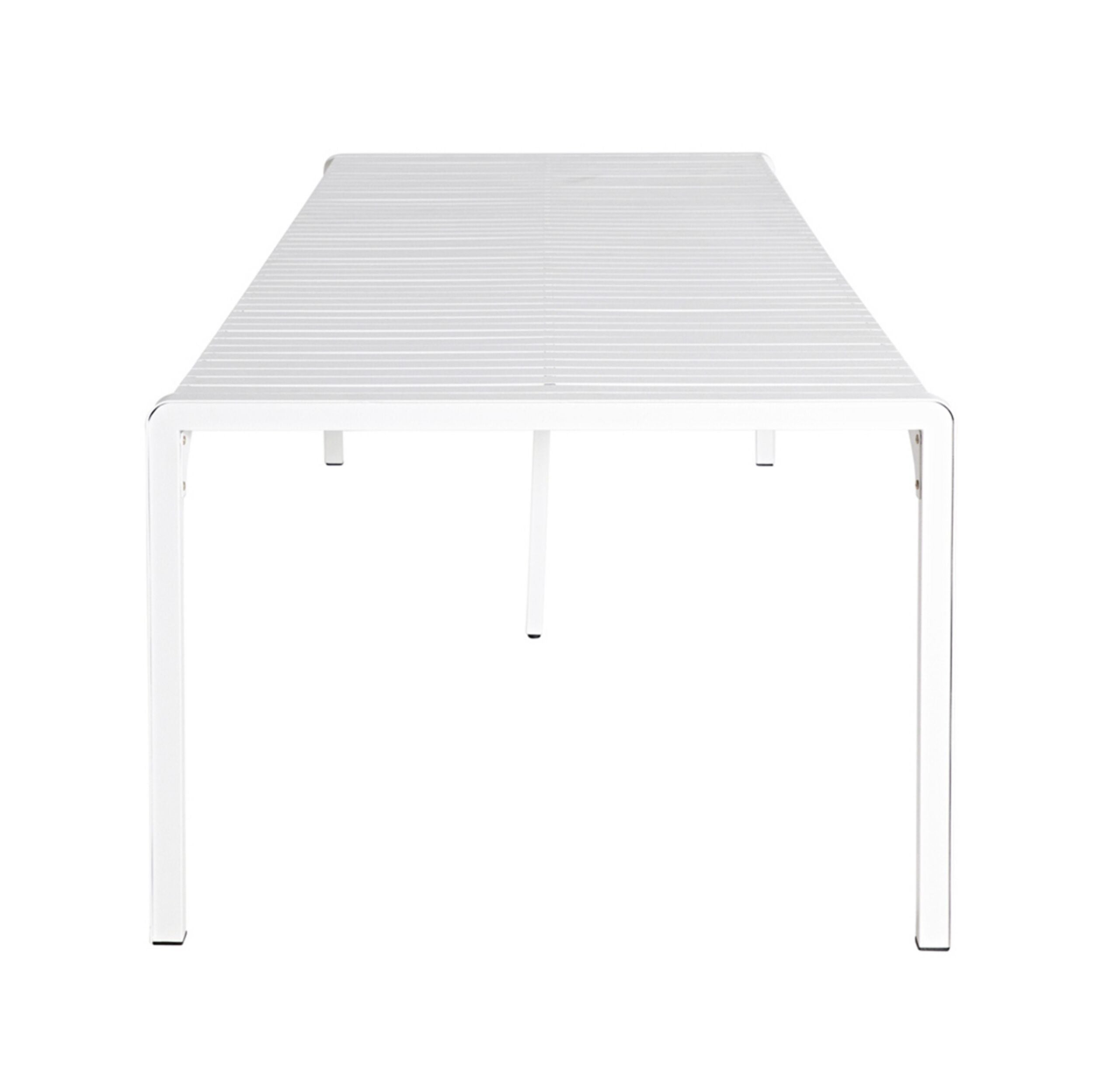 Kace Outdoor Aluminium Dining Table Gloss White 300cm