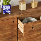 Meuble de rangement en bois recyclé Kalise, grand modèle