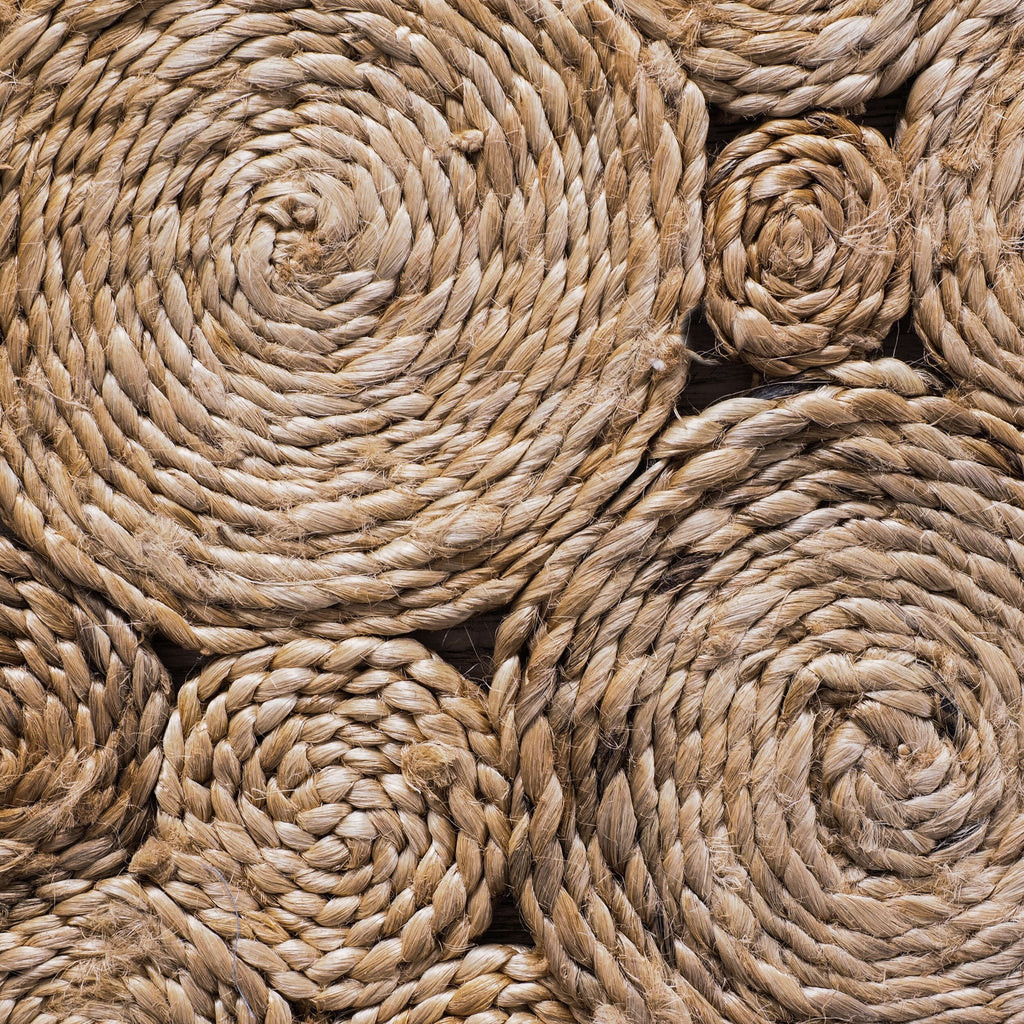 Cochin Hand Stitched Natural Round Rug 120cm