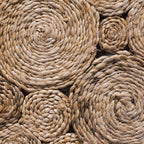 Tapis rond naturel cousu main Cochin 120cm